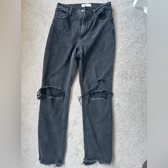 Abercrombie Straight Jeans Size 27 - Picture 1 of 1